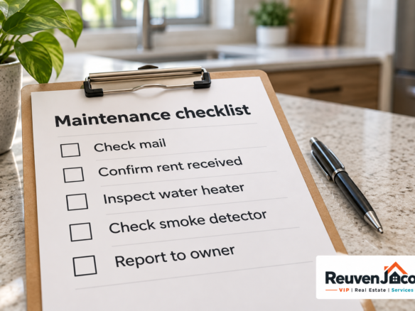 Property maintenance checklist for a rental apartment